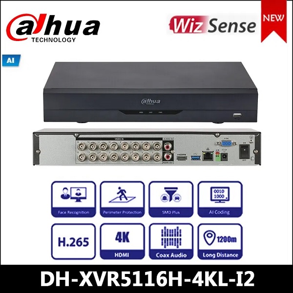 XVR 5in1 16 Canali 5Mp + 16 IP 6 Mp WizSense